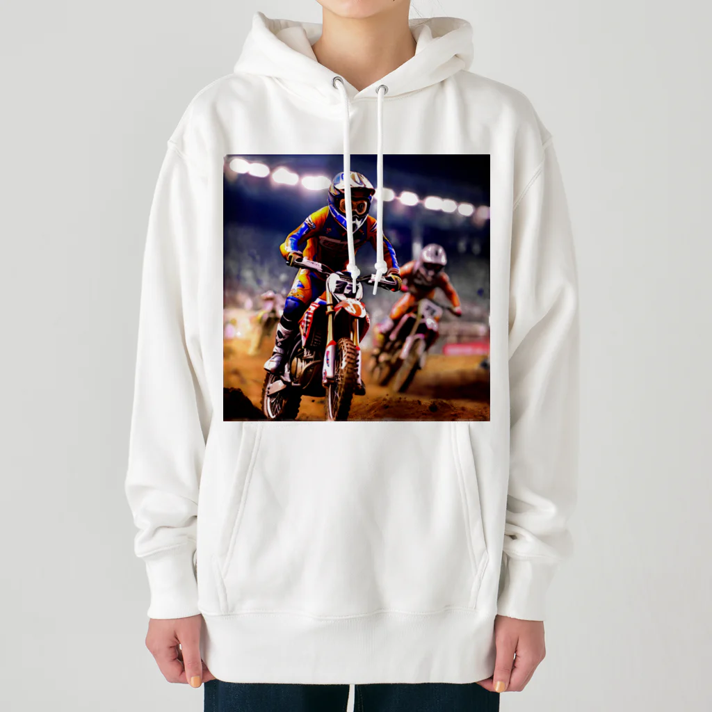 Bikers' Galleryのチャンピオンライド：モトクロスアクション Heavyweight Hoodie