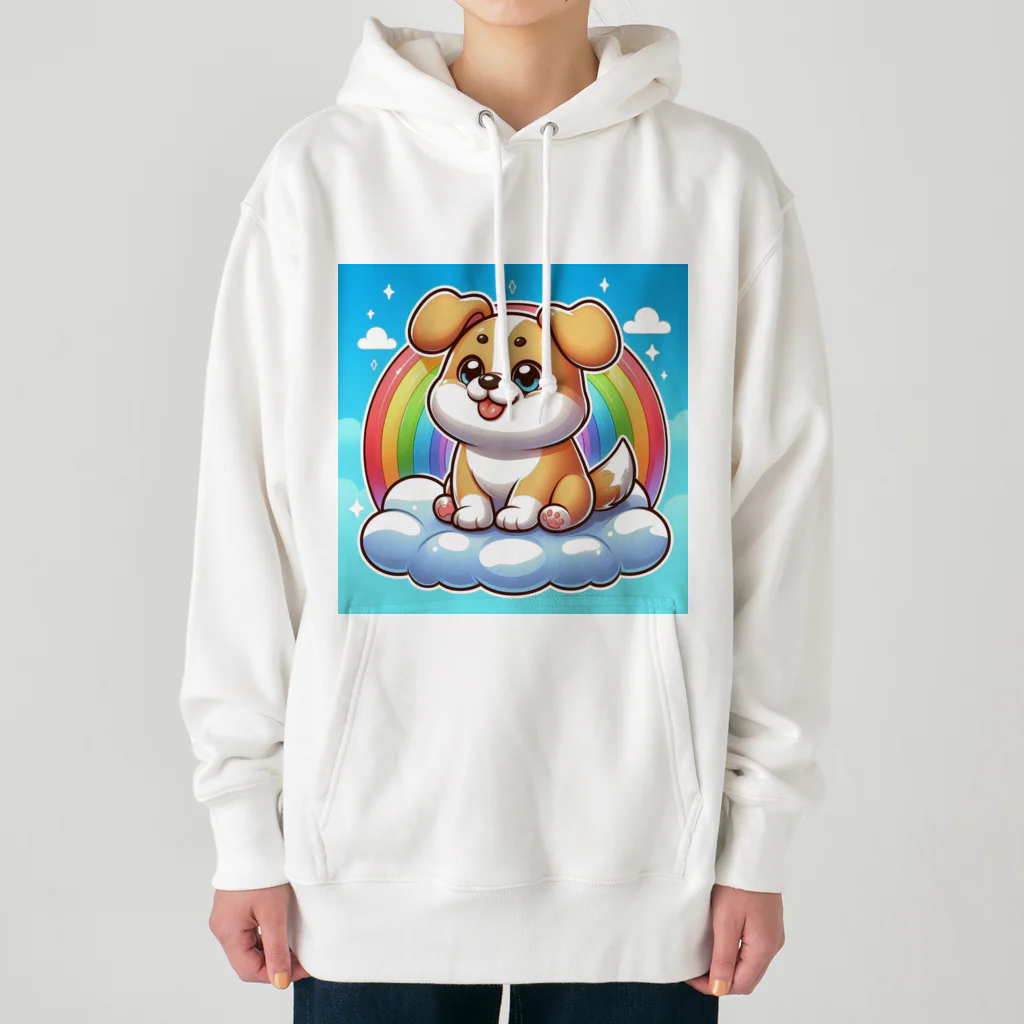 Minoyaの雲に乗った犬 Heavyweight Hoodie