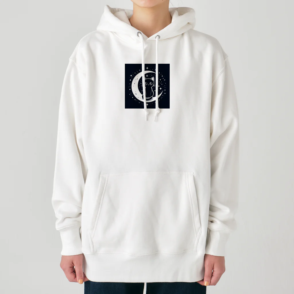 GDWEEDの黒猫 月  Heavyweight Hoodie