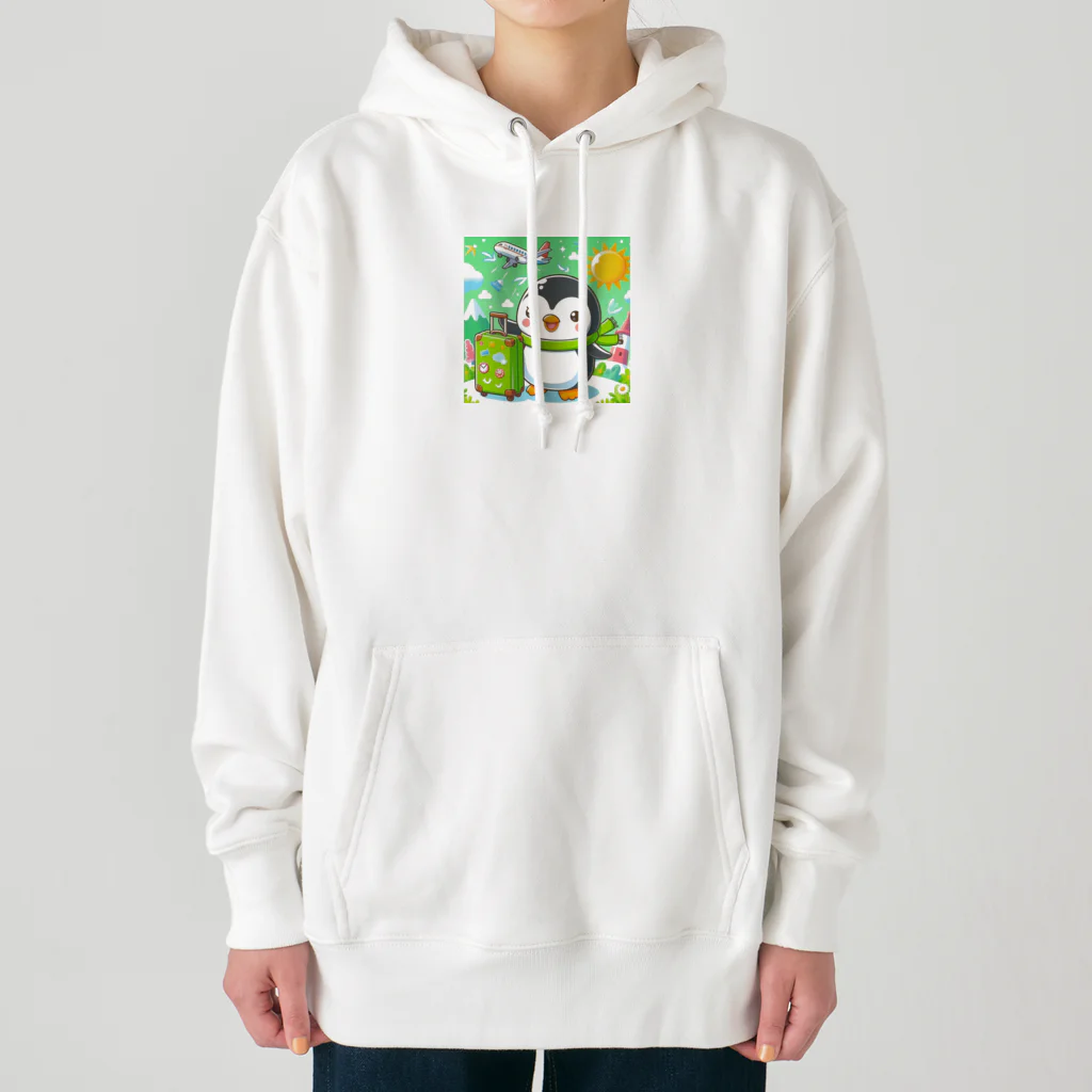 旅する動物たちの旅するペン太★さあ！旅に出よう Heavyweight Hoodie