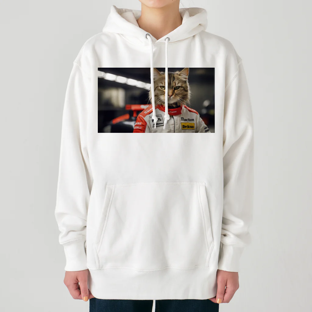 ADOのＦ１レーサー猫 Heavyweight Hoodie