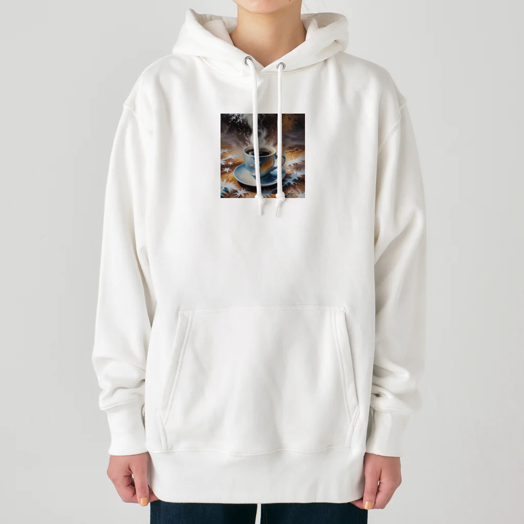 OTIRUBUTUBUTUのつめたい？あったかい？コーヒー Heavyweight Hoodie