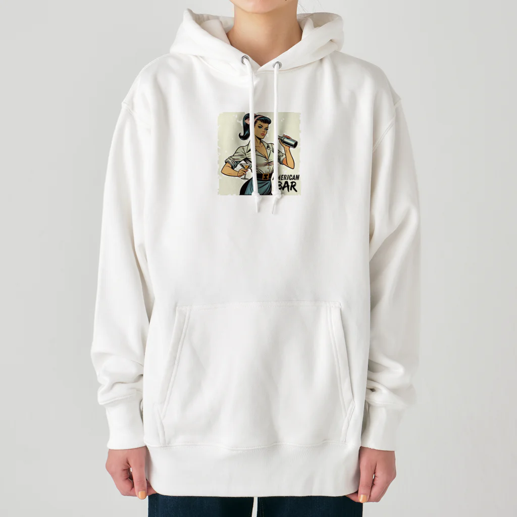 AMERICAN BARのアメコミ風バーテンダー Heavyweight Hoodie