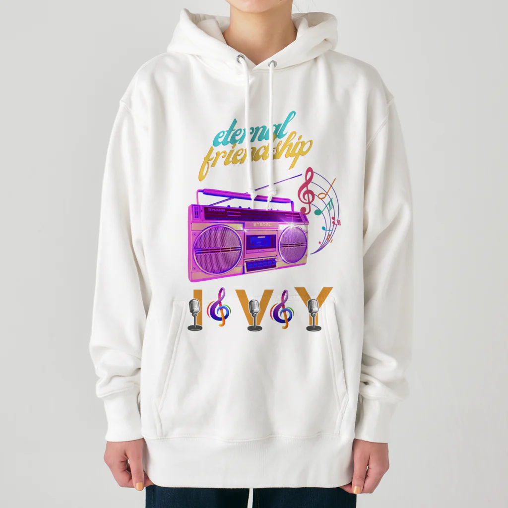 ivybloonの懐かしいラジカセ Heavyweight Hoodie