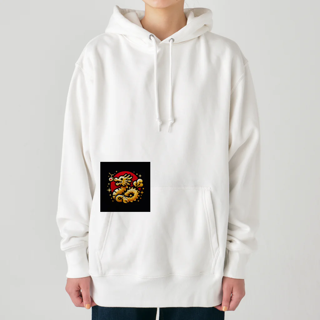 幸福龍神の幸運を呼ぶ金龍ちゃん🐉 Heavyweight Hoodie