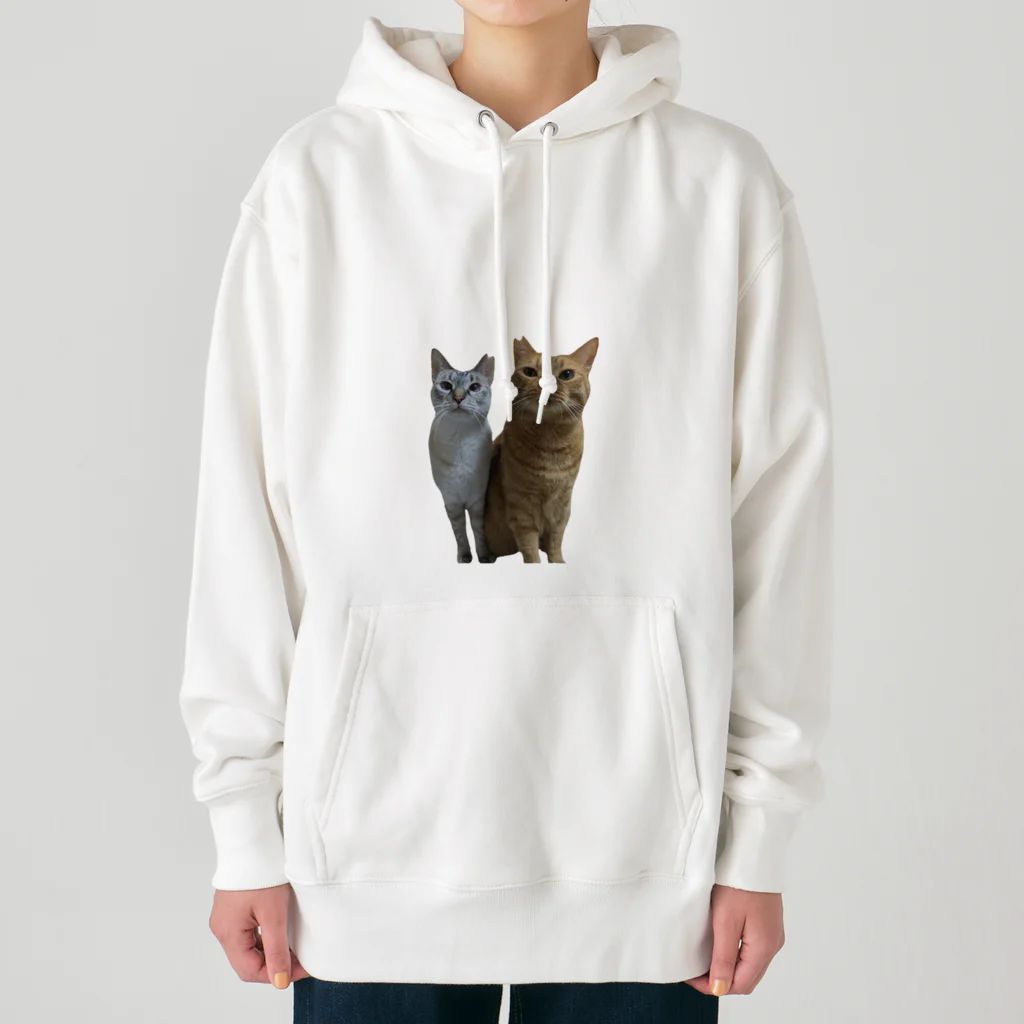 Aさん@😺里親募集中の茶トラとシャムトラ　兄妹猫 Heavyweight Hoodie