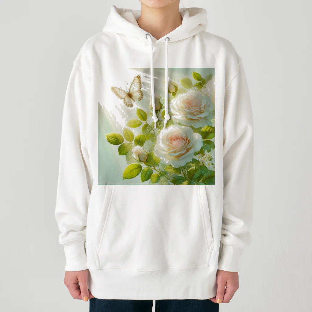 Rパンダ屋の「白薔薇」グッズ Heavyweight Hoodie