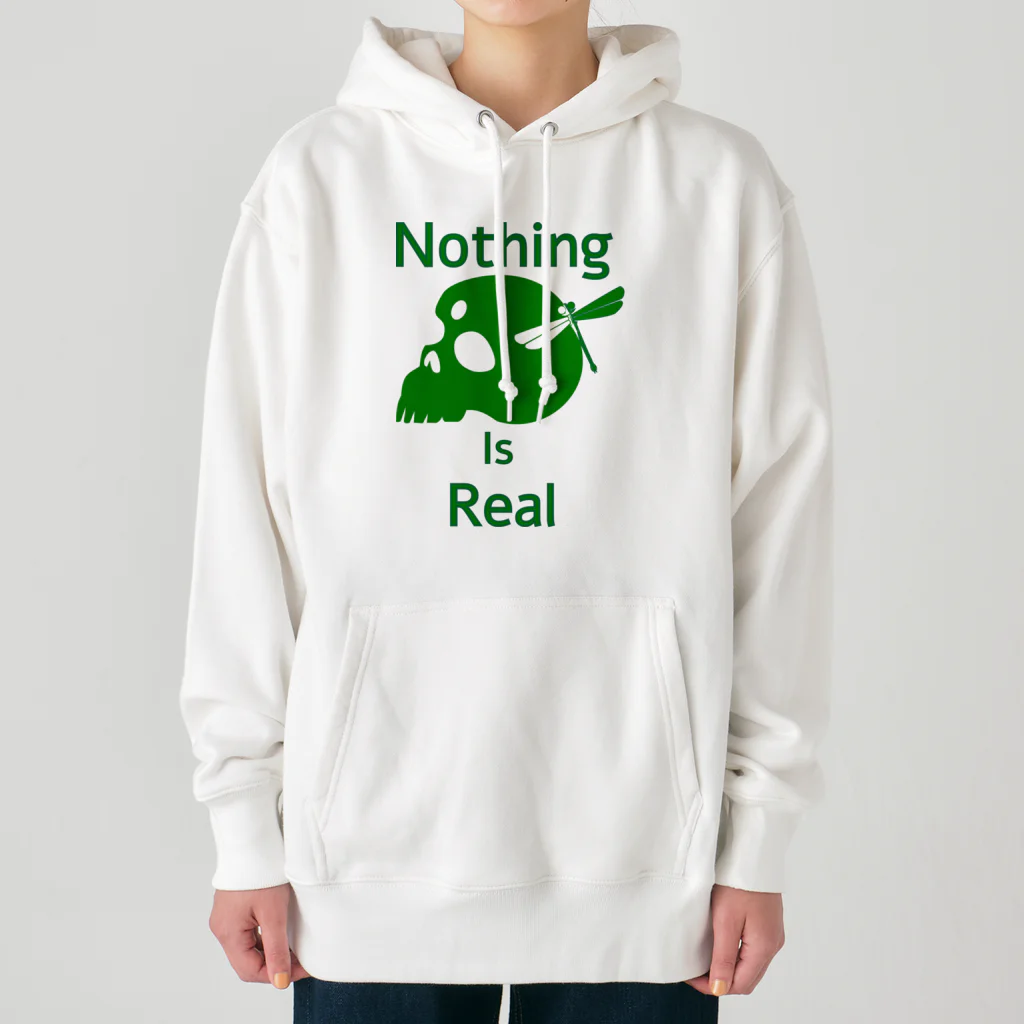 『NG （Niche・Gate）』ニッチゲート-- IN SUZURIのNothing Is Real.（緑） Heavyweight Hoodie