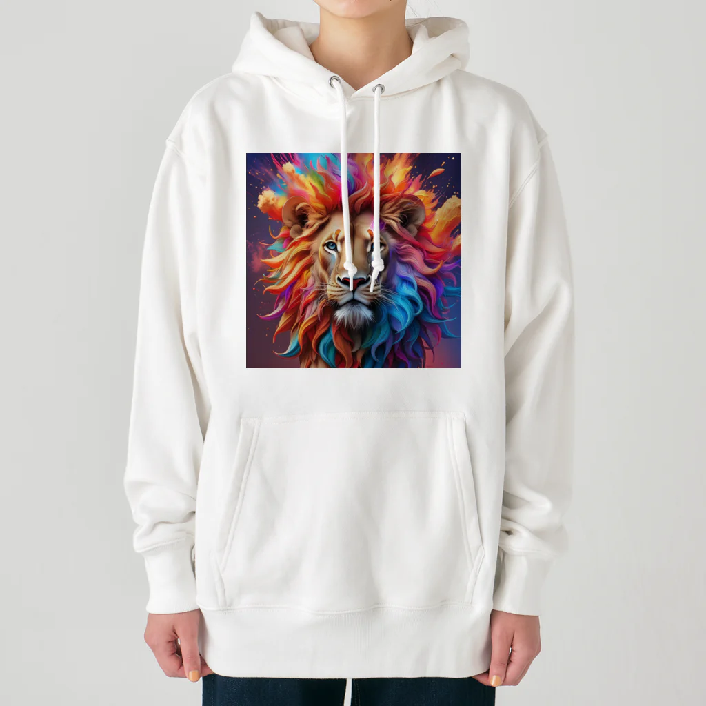 タカヤマ・サイトの艶・喝采の獅子 Heavyweight Hoodie