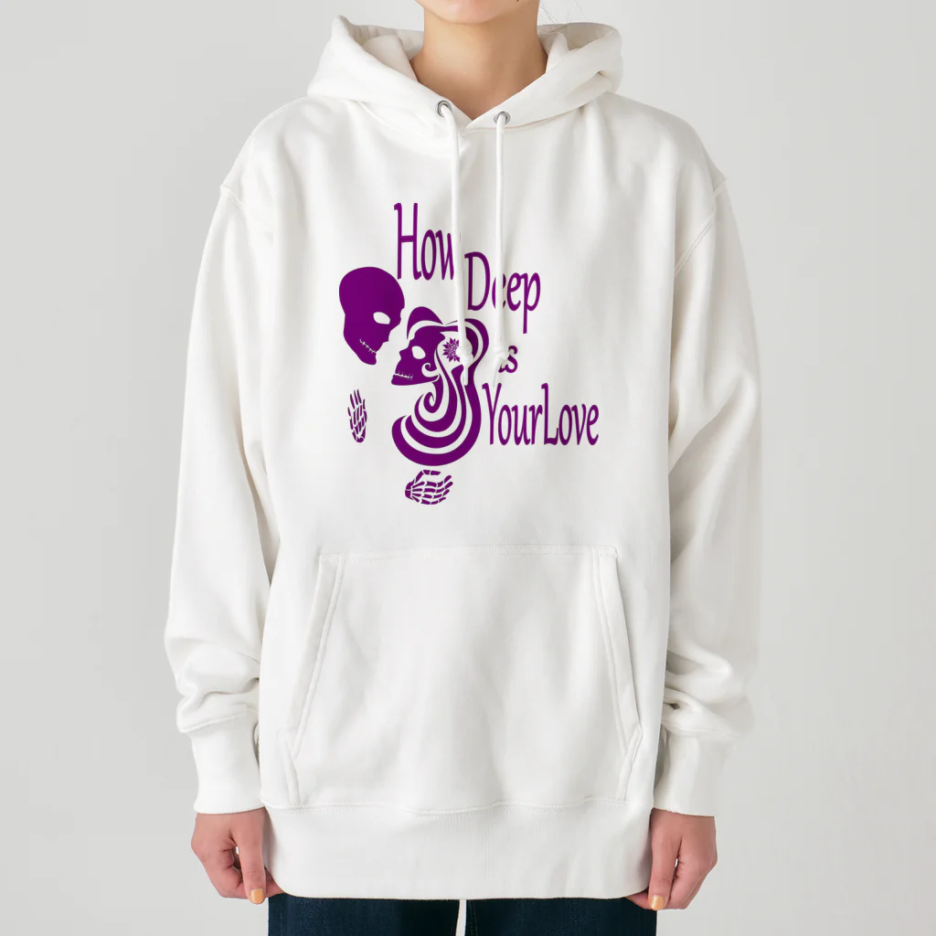 『NG （Niche・Gate）』ニッチゲート-- IN SUZURIのHow Deep Is Your Love(紫)  Heavyweight Hoodie