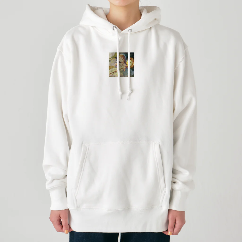 hagi528の癒し系魔法少女 Heavyweight Hoodie