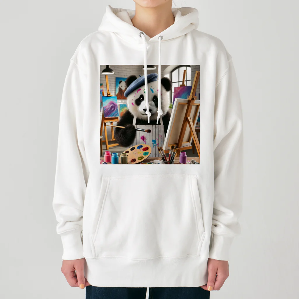 akinyan3128の絵描きのパンダ君 Heavyweight Hoodie