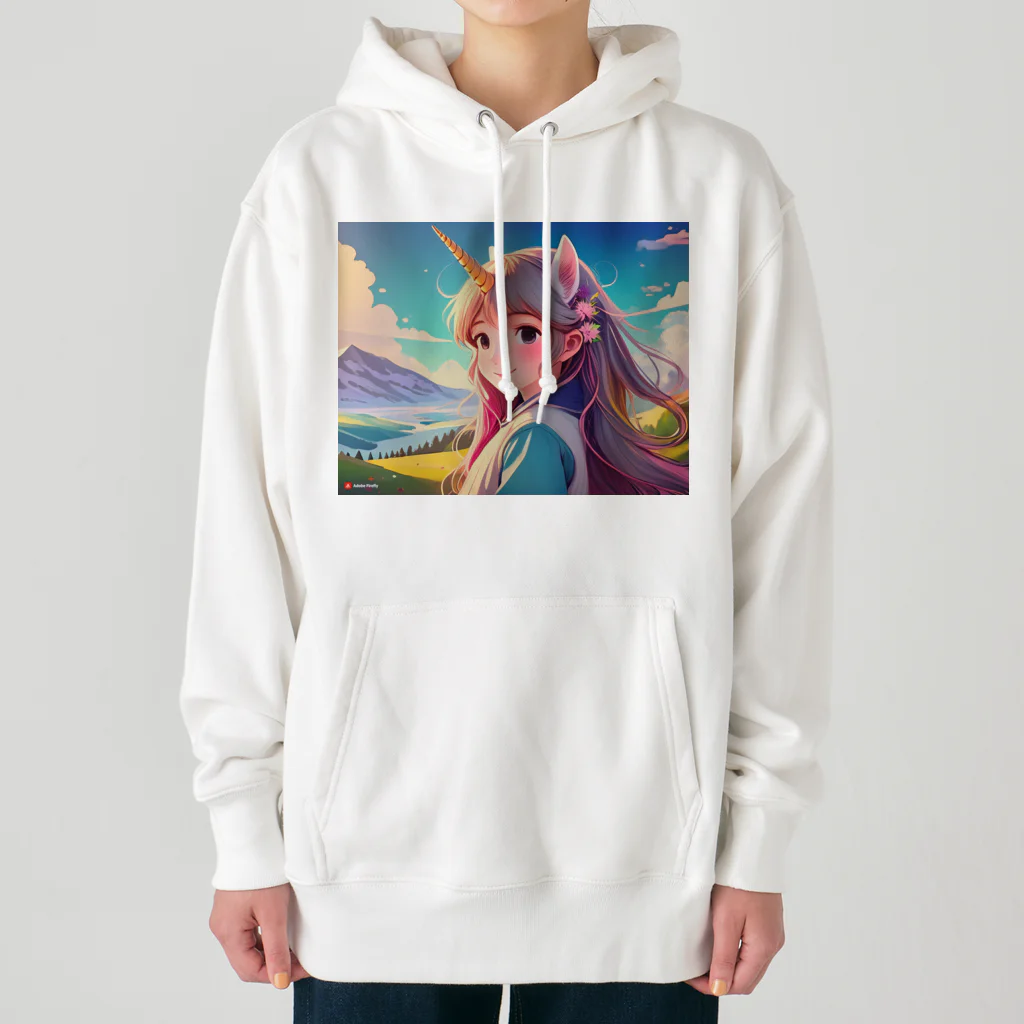 山田綾のユニコーンちゃん Heavyweight Hoodie