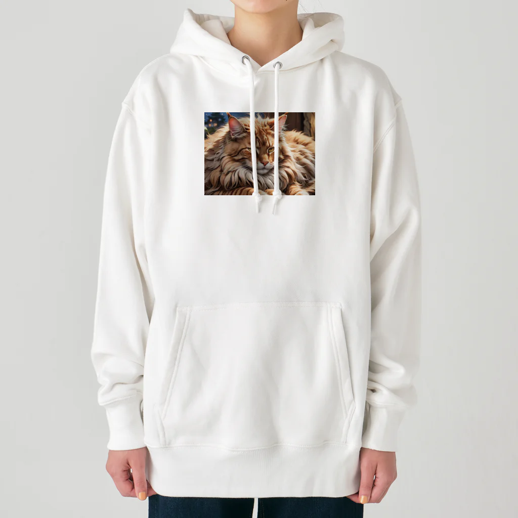 ねむねこのお店のふさふさねこ Heavyweight Hoodie