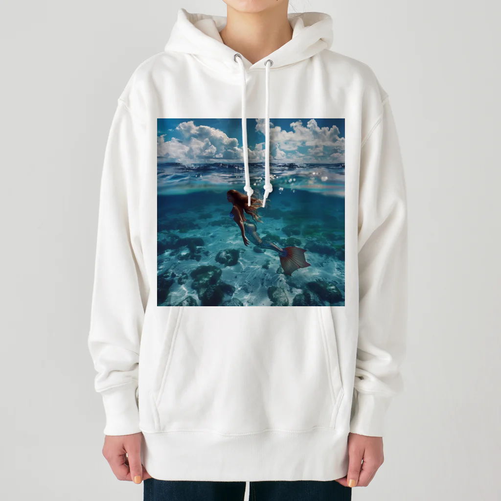 AQUAMETAVERSEのモルジブの大海原で人魚が泳いでいますsanae2074 Heavyweight Hoodie