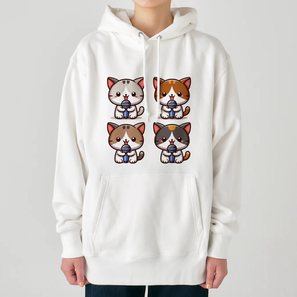 チェリモヤのねこコーラス 05 Heavyweight Hoodie