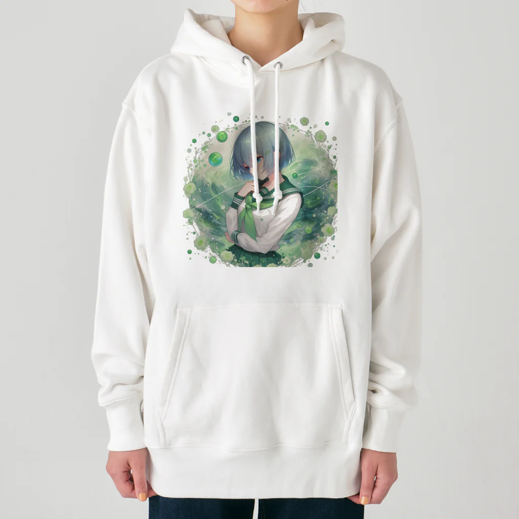 ゆめのかすずめの翠と緑 Heavyweight Hoodie