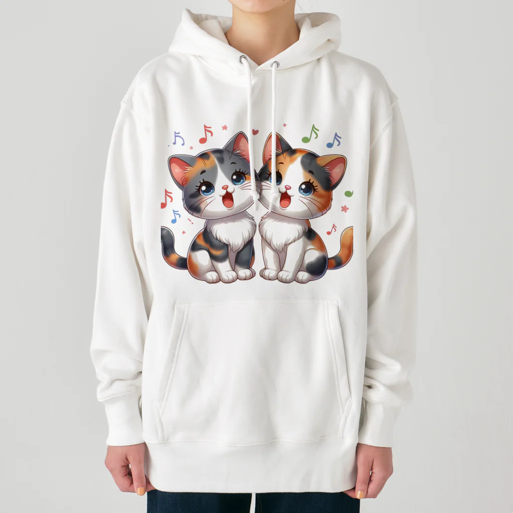 チェリモヤのねこコーラス 08 Heavyweight Hoodie