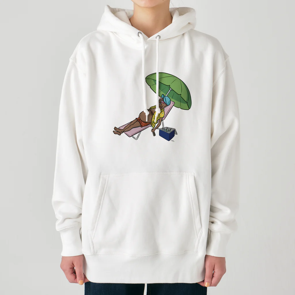 The GrandpaのThe Grandpa on the beach Heavyweight Hoodie