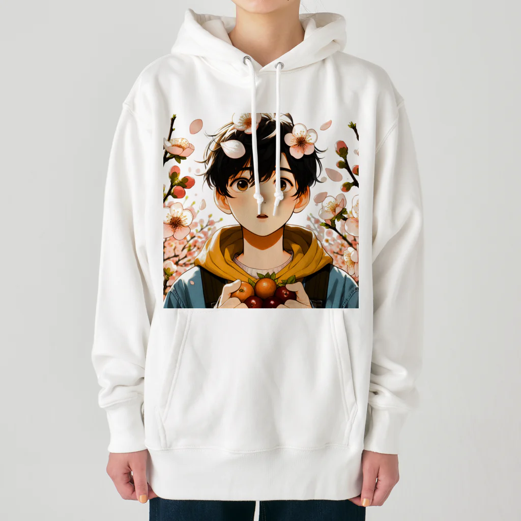 可愛い男の子イラスト販売所　By,keicyanの男の子　中学1年生　春 Heavyweight Hoodie