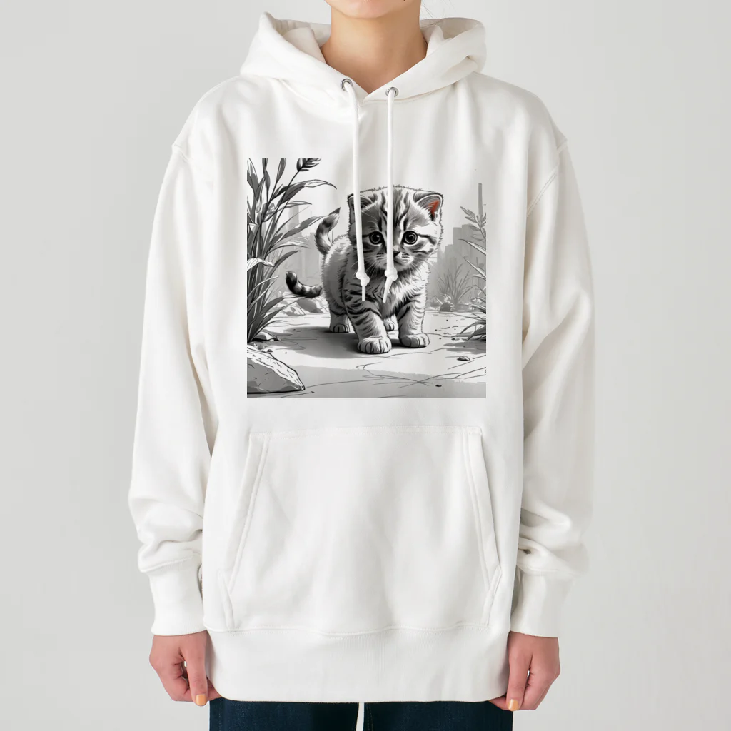 KONEKO_NEKOの子猫の散歩 Heavyweight Hoodie