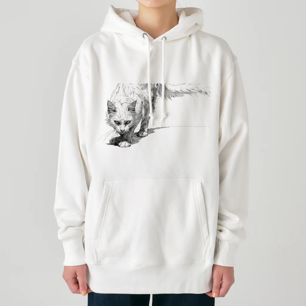 sperz shopの威嚇白猫 Heavyweight Hoodie