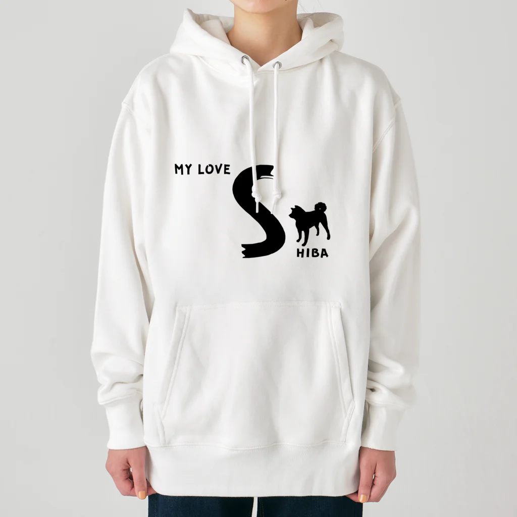 onehappinessのMY LOVE SHIBA（柴犬） Heavyweight Hoodie