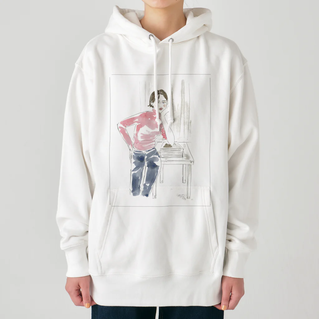 Yuriko OyamaのPink Knit woman Heavyweight Hoodie