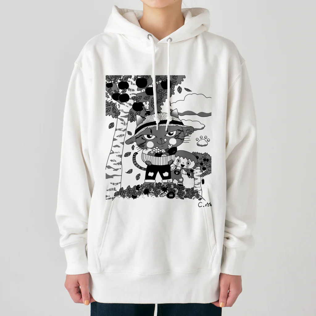 chimamusubiのセミオーダーイラスト商品見本 Heavyweight Hoodie