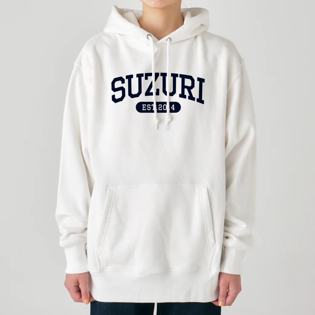 忍者スリスリくんのSUZURI University (Navy) Heavyweight Hoodie