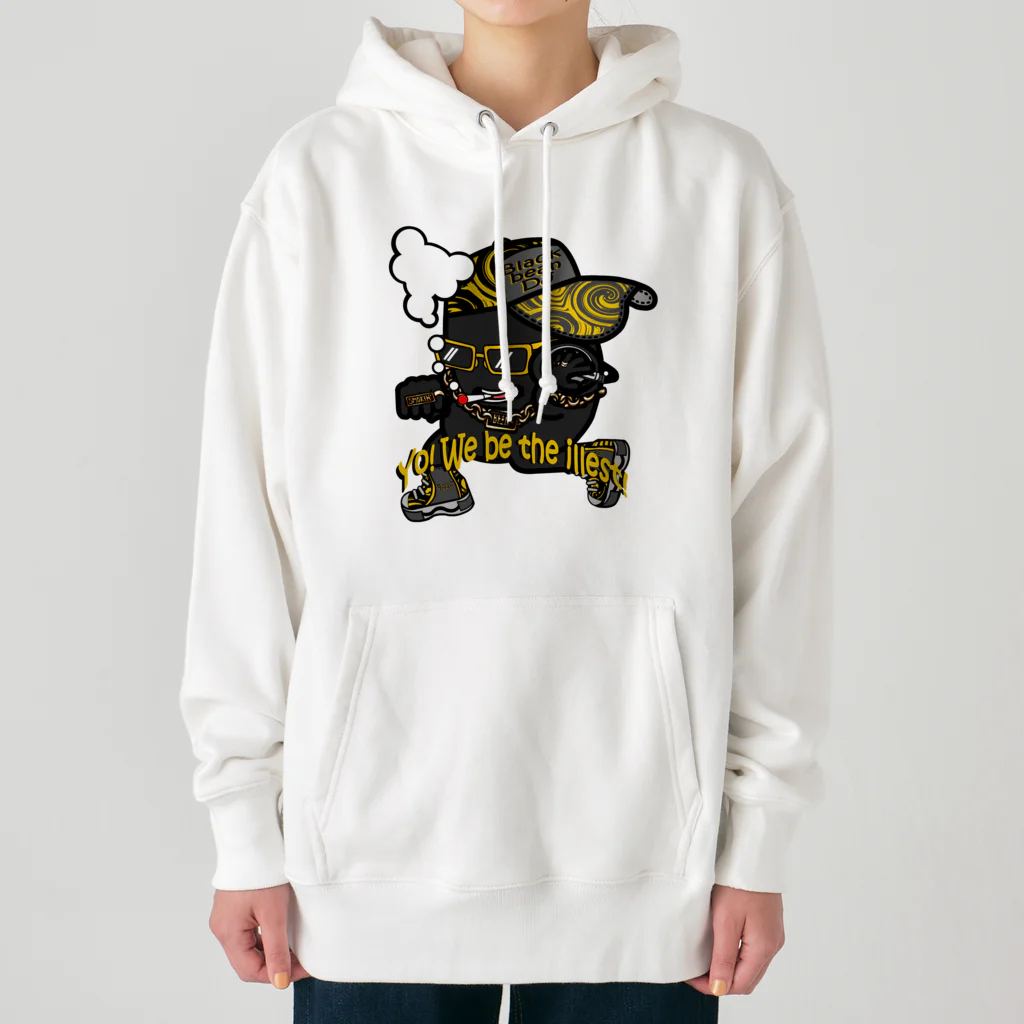 オリジナルデザインTシャツ　SMOKIN'の黒豆DJ Heavyweight Hoodie