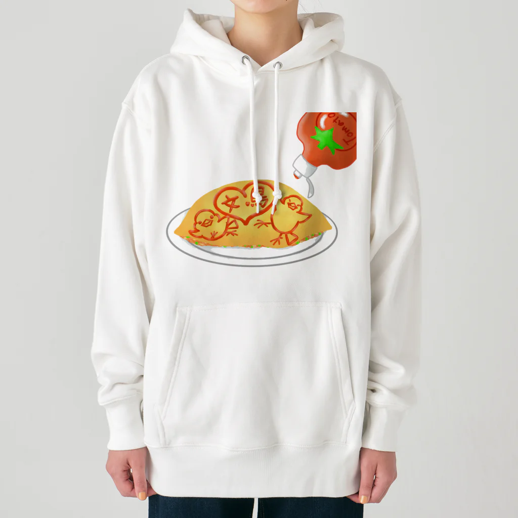 Lily bird（リリーバード）のラブ文鳥オムライス Heavyweight Hoodie