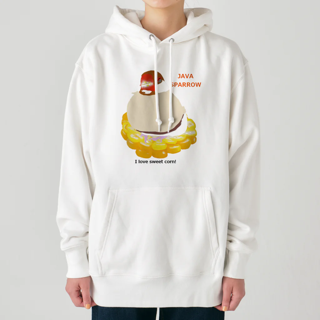 KINAKOLab@SUZURIのトウモロコシ大好き文鳥 Heavyweight Hoodie