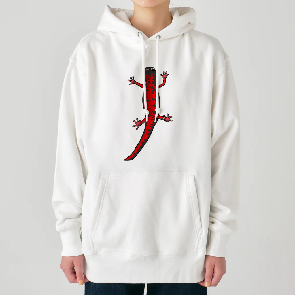 LalaHangeulのアカハライモリさん　文字無し Heavyweight Hoodie