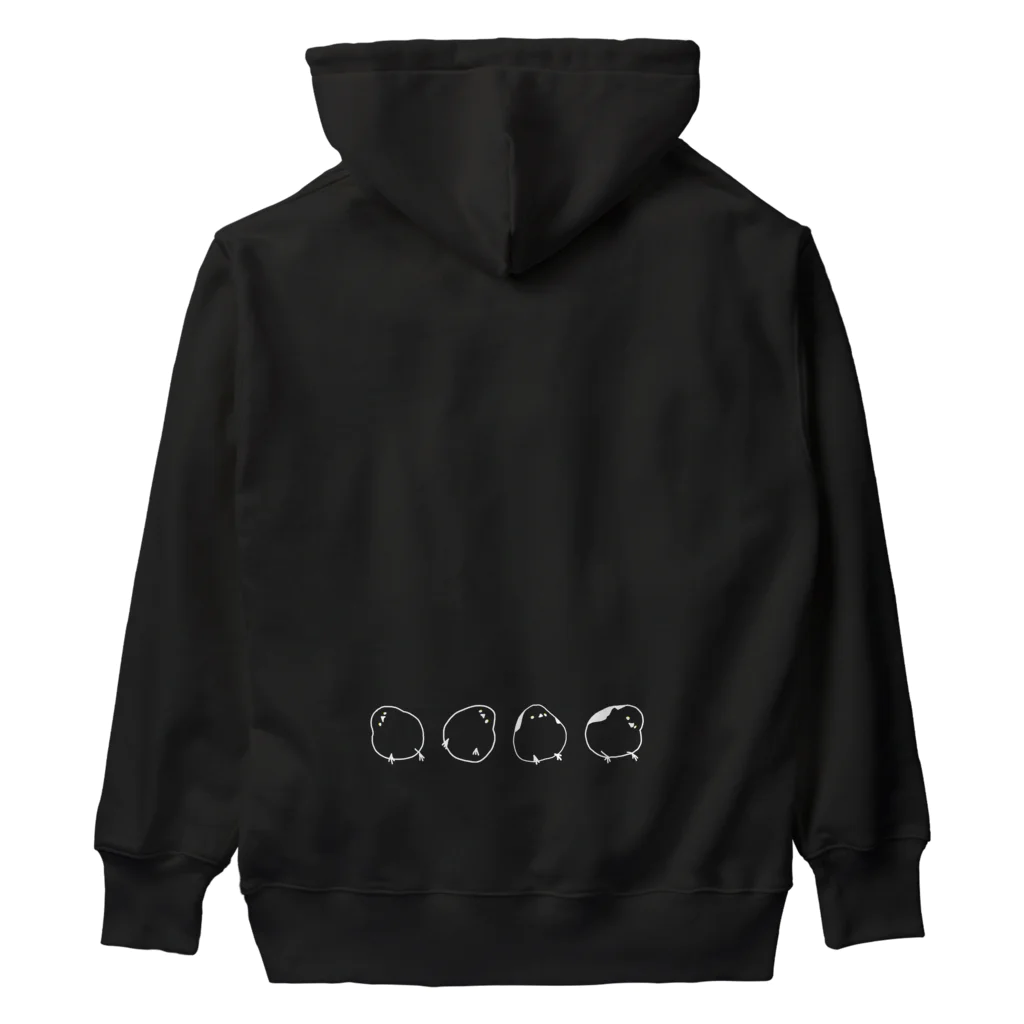 シマエナガが好きな人。のころころシマエナガ Heavyweight Hoodie