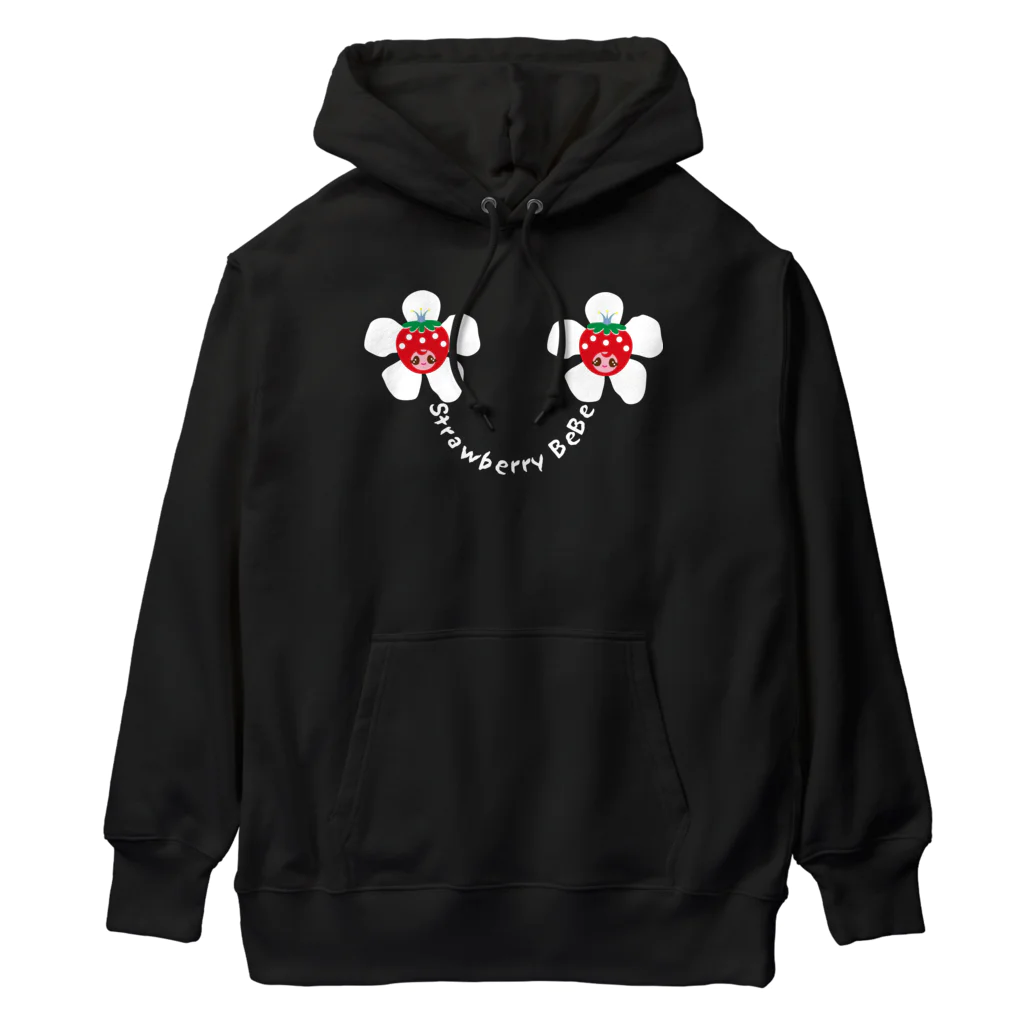 Illustrator Moca&Ram shopのいちごのお姫さまStrawberry BeBe🍓ストロベリーべべ Heavyweight Hoodie