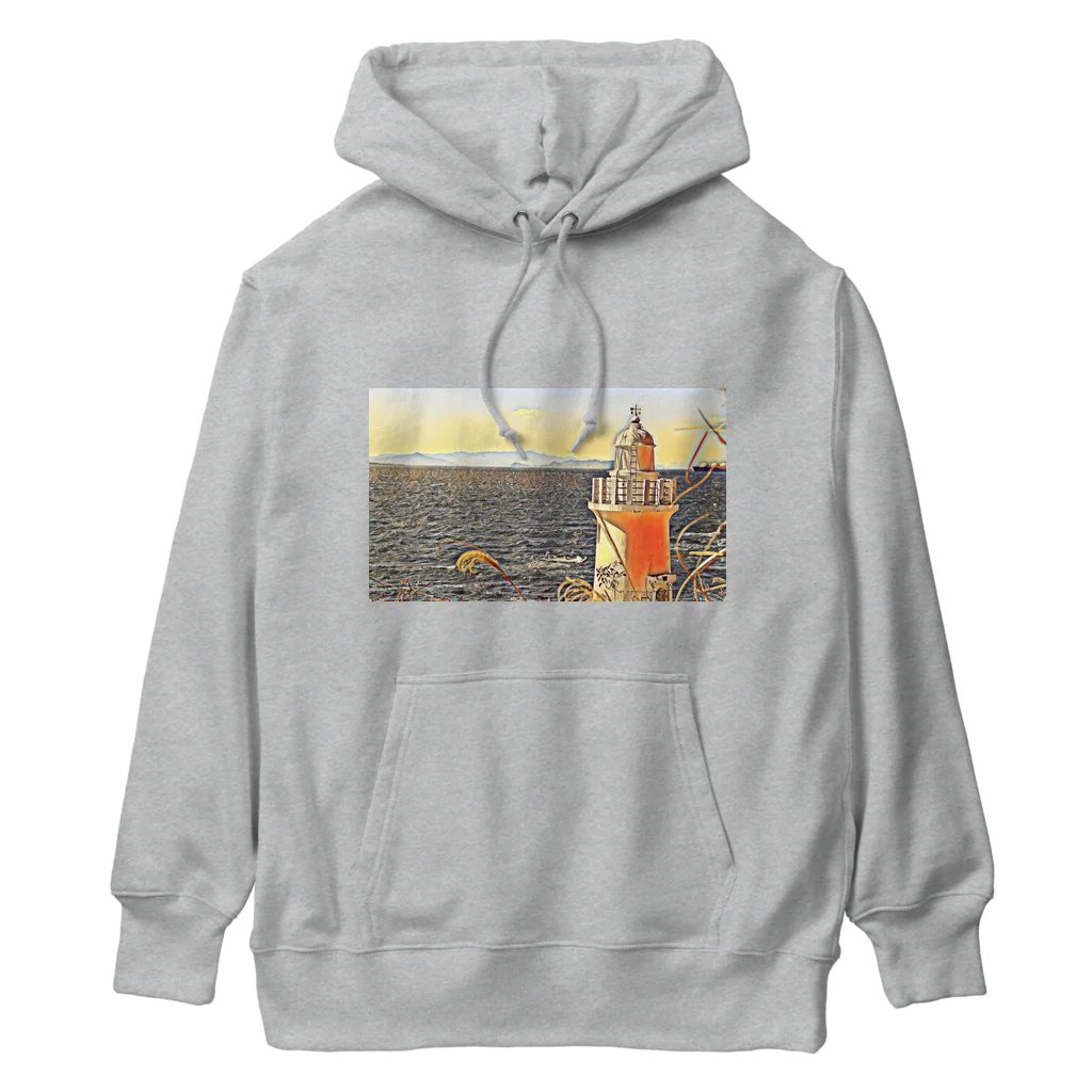 jun-hoshiの海を見守る灯台 Heavyweight Hoodie