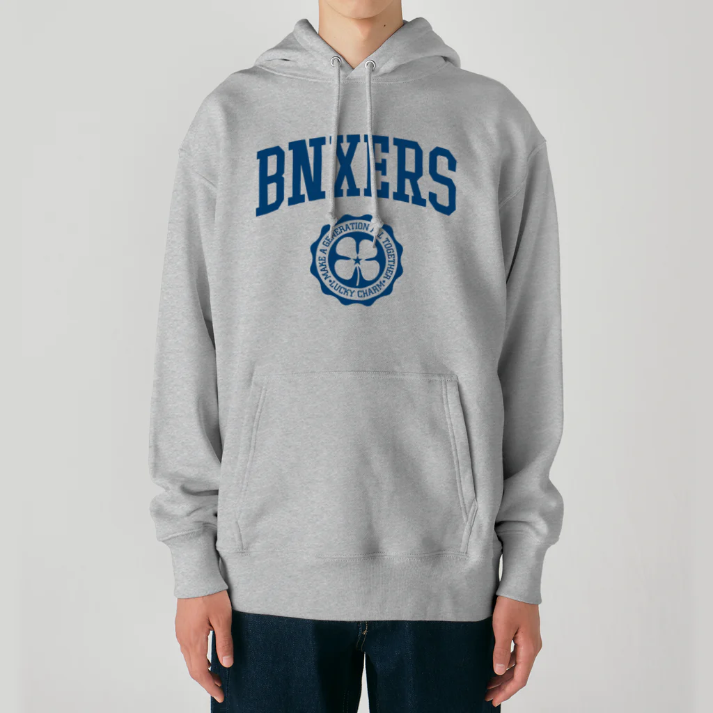 BRONX SOUL WEARのBNXERS COLLEGE/Navy Print Heavyweight Hoodie