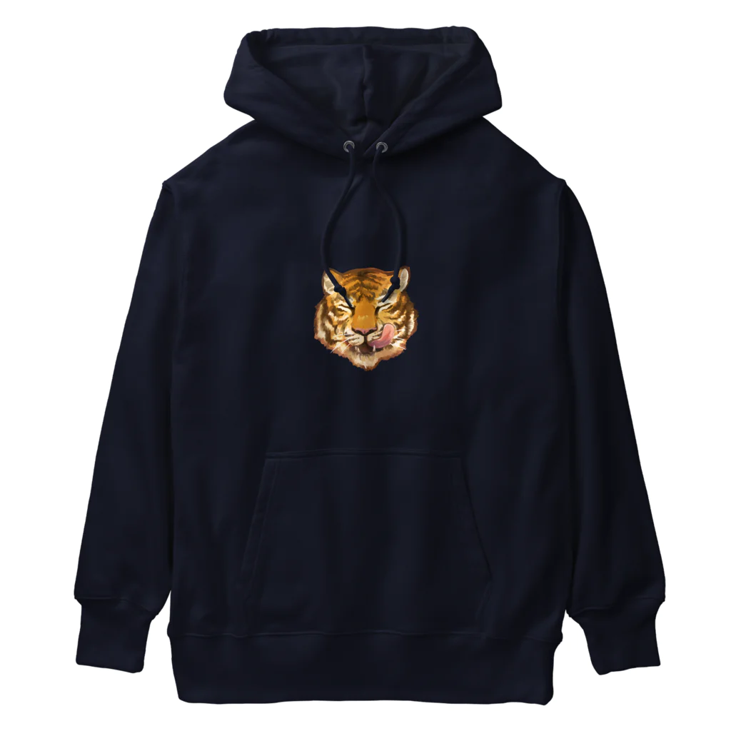 サッサのいきものグッズの虎とバターとホットケーキ Heavyweight Hoodie