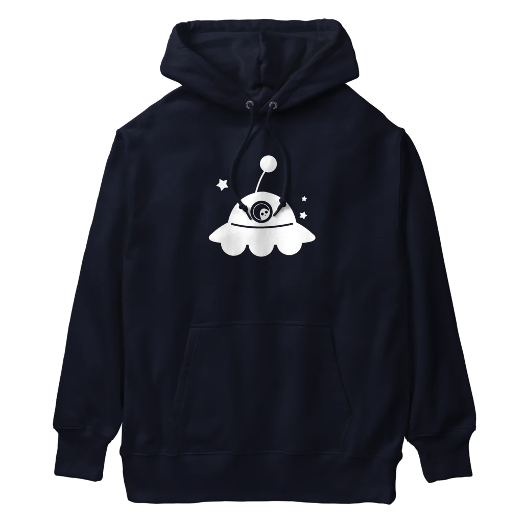 cosmicatiromのUFO 白 Heavyweight Hoodie