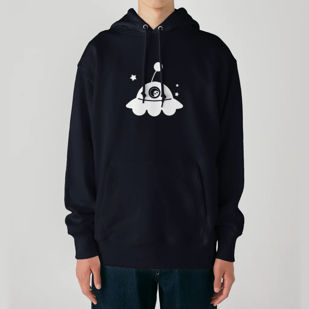 cosmicatiromのUFO 白 Heavyweight Hoodie