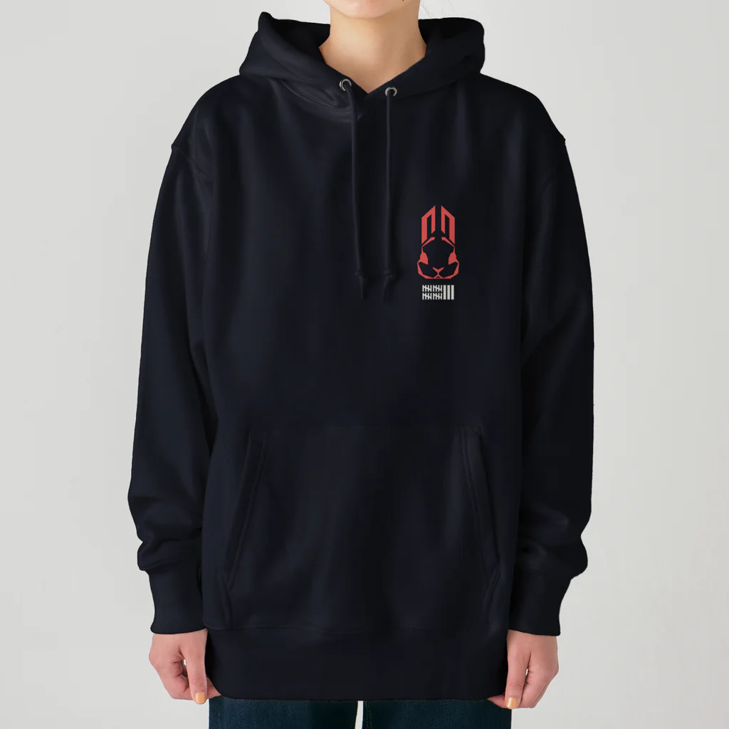 Poooompadoooourの2023 Rabbit (Red/White) Heavyweight Hoodie