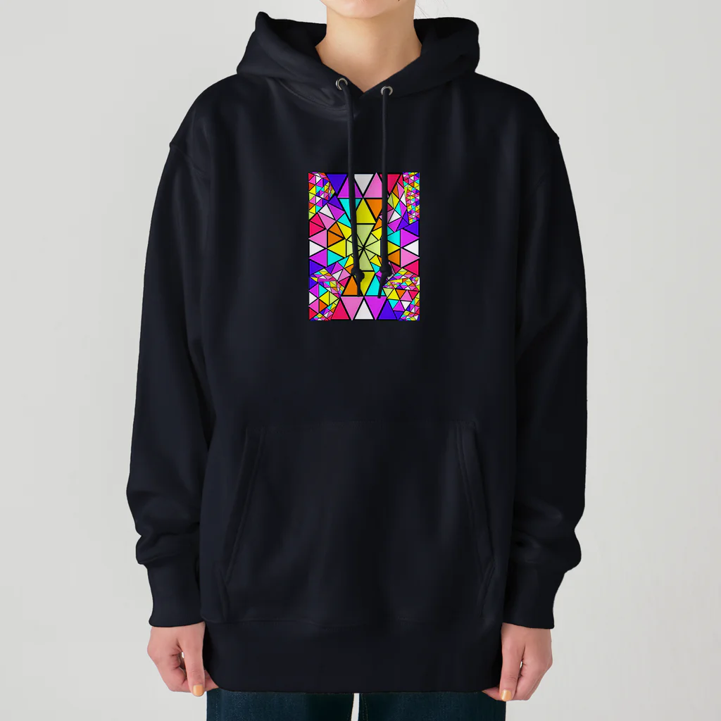 みにゃ次郎のステンドグラス Heavyweight Hoodie