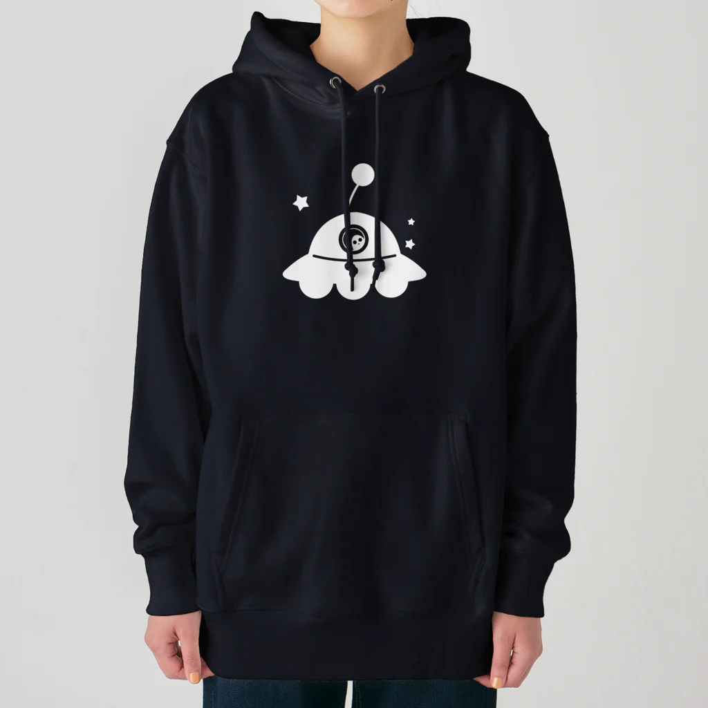 cosmicatiromのUFO 白 Heavyweight Hoodie