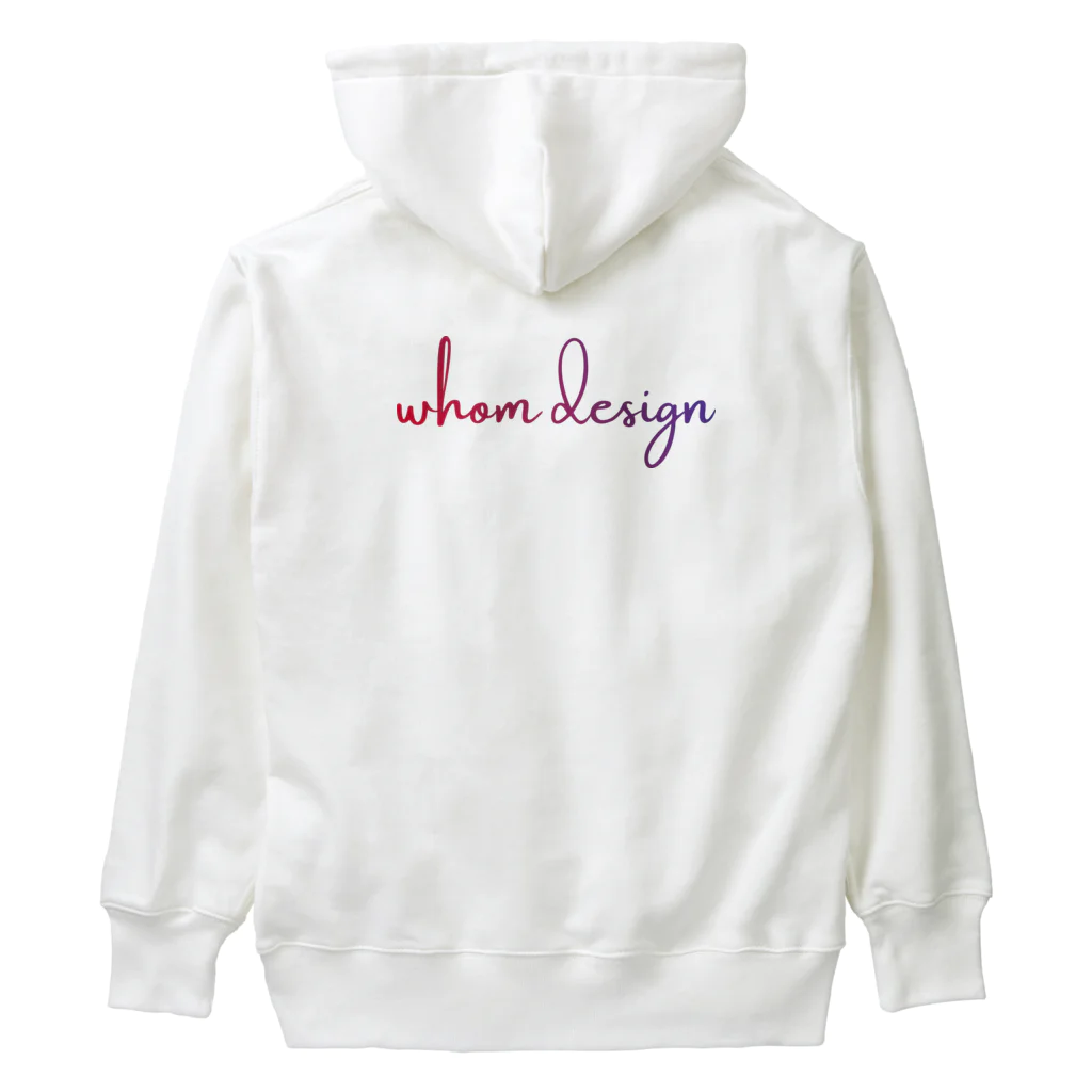 こっしー / art directorのwhom design logo ヘビーウェイトパーカー