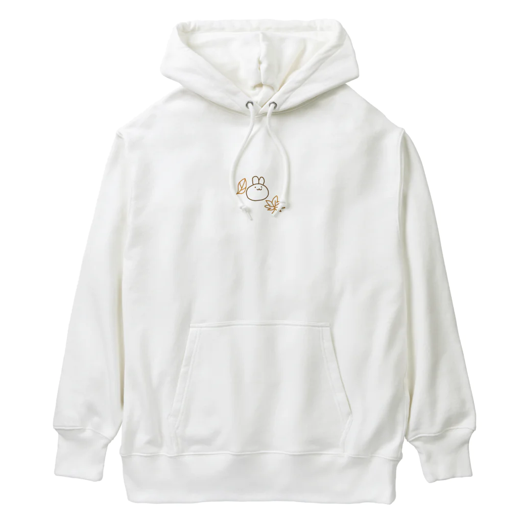 offmi_cのウサギと紅葉 Heavyweight Hoodie