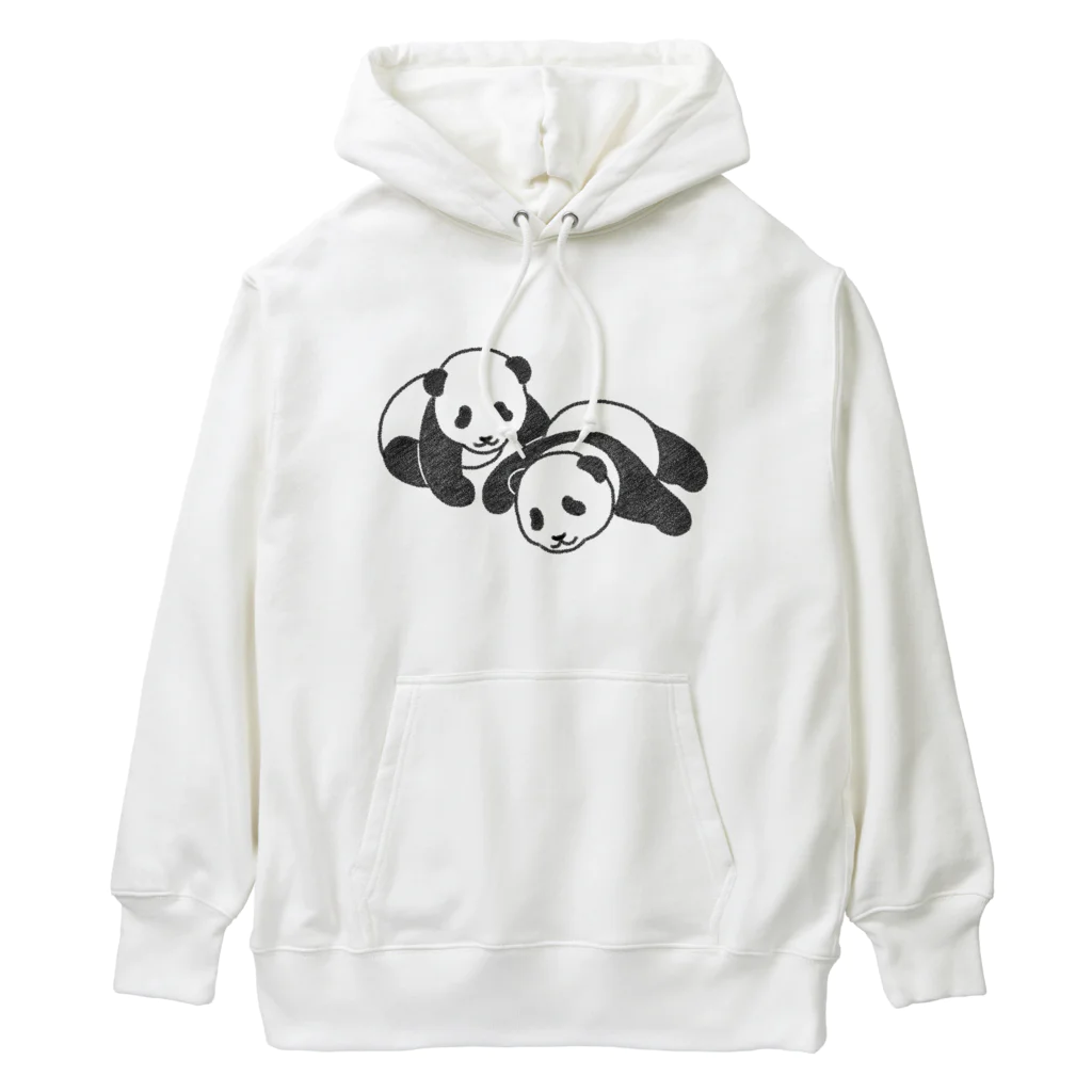 chippokeの双子パンダ Heavyweight Hoodie