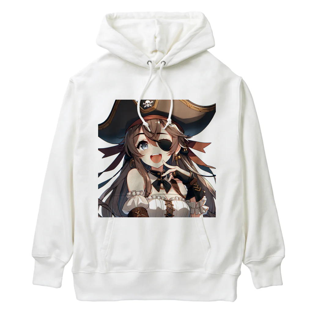 リリアのファンタジーのAI美少女リリアの海賊姿 Heavyweight Hoodie