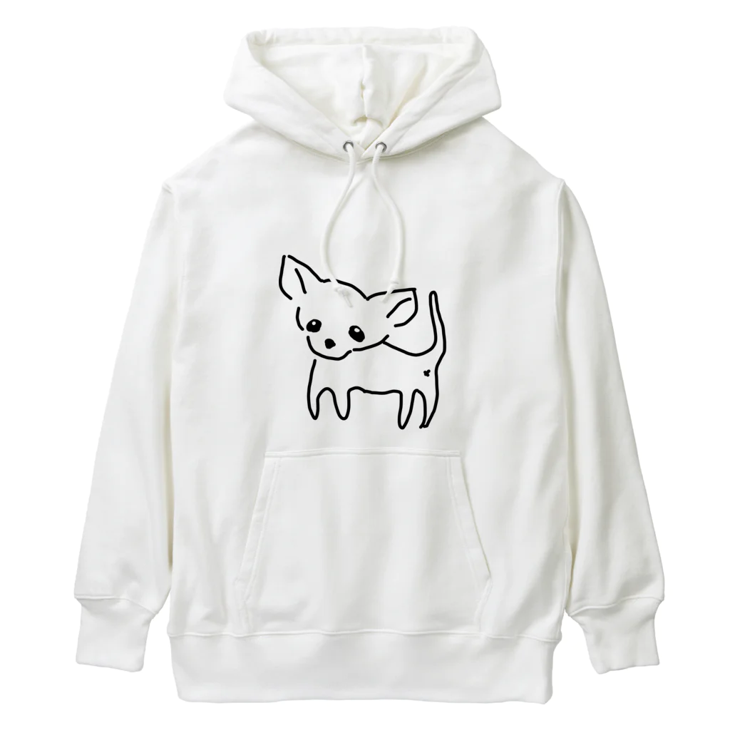 akane_art（茜音工房）のゆるチワワ（クリア） Heavyweight Hoodie