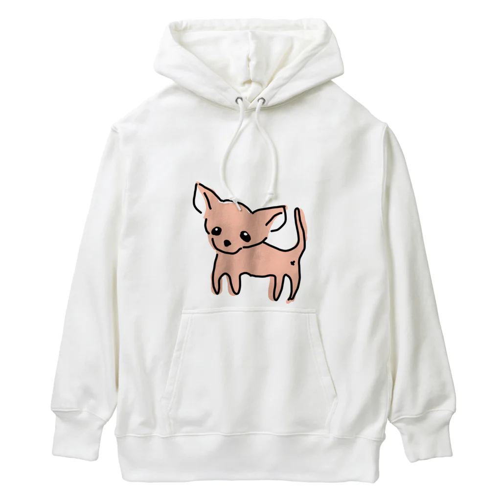 akane_art（茜音工房）のゆるチワワ（オレンジ） Heavyweight Hoodie